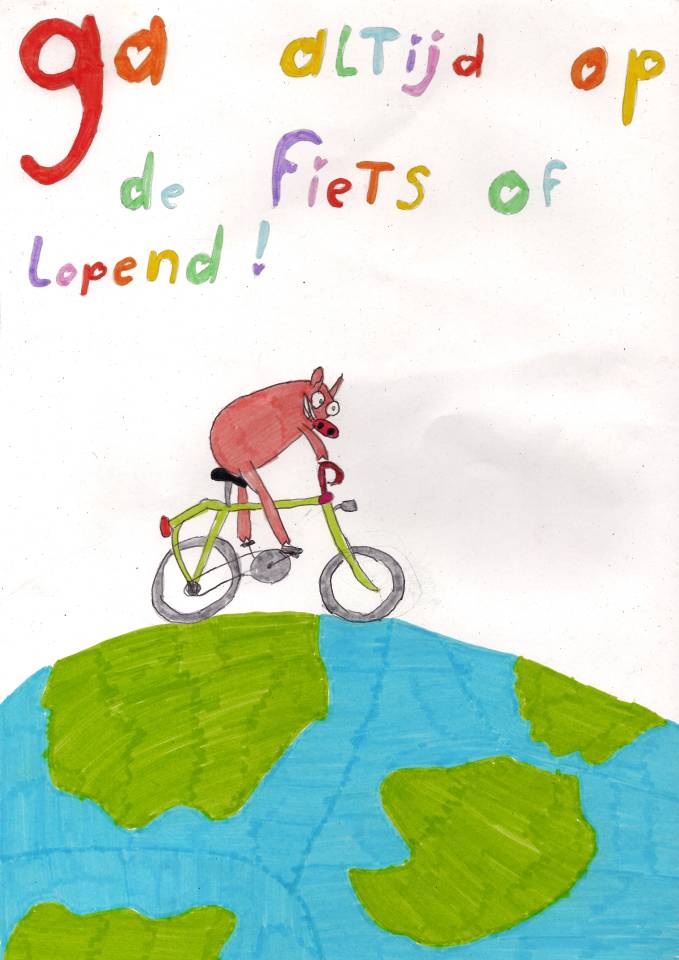 Foto van Nora (Winnaar Klimaat-Poster-Wedstrijd voorjaar 2026)